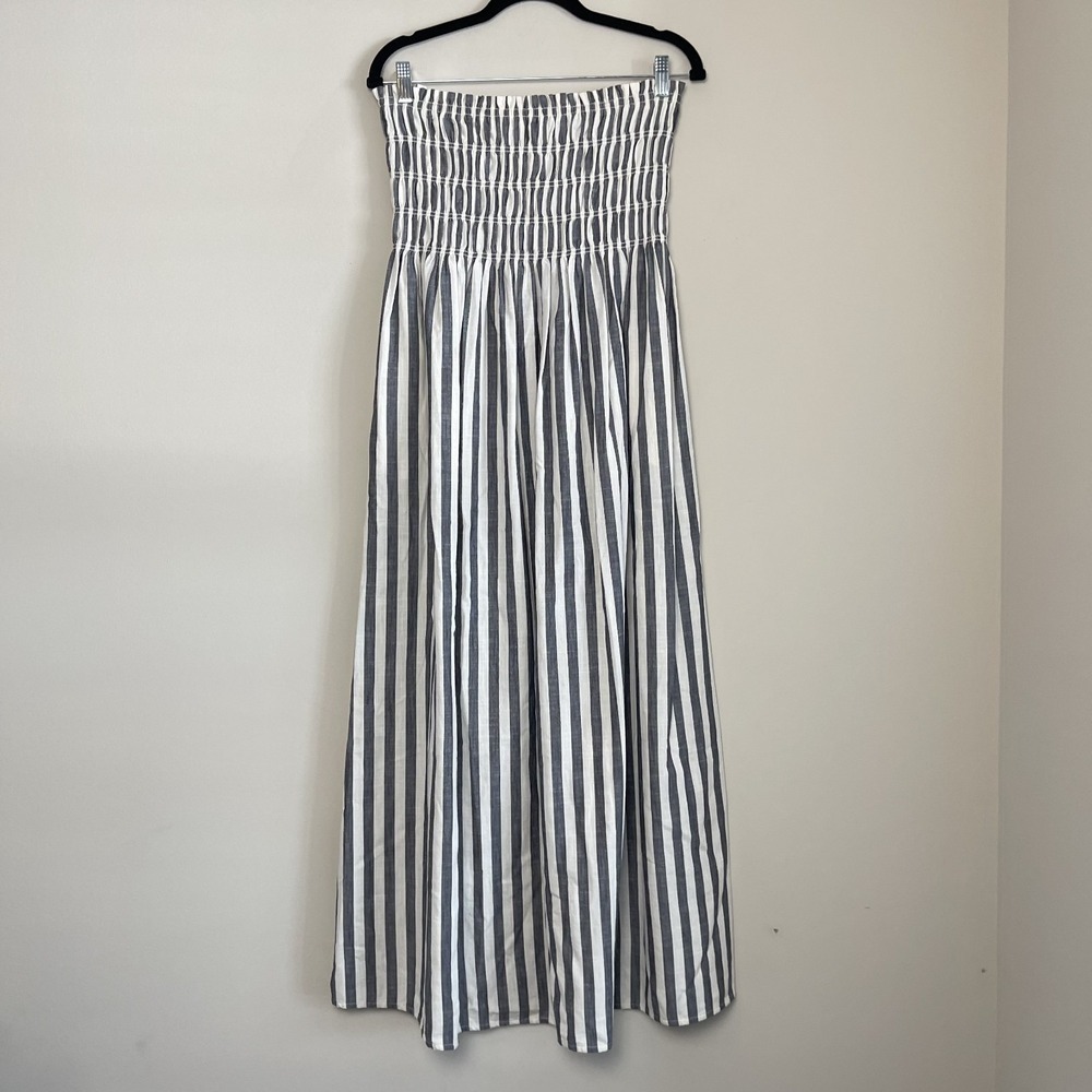 NWT Universal Threads Stripe Strapless Linen Blen… - image 2